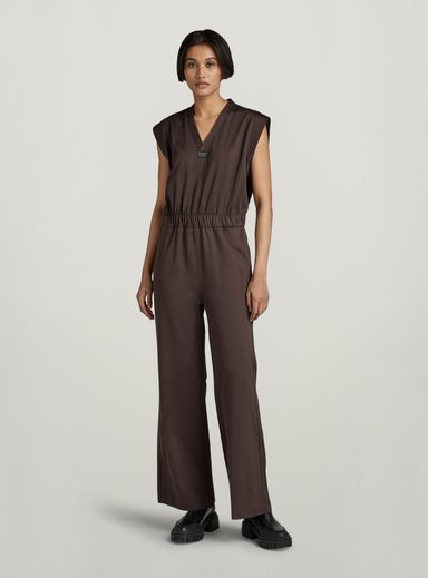 Wide Leg V-Neck Jumpsuit